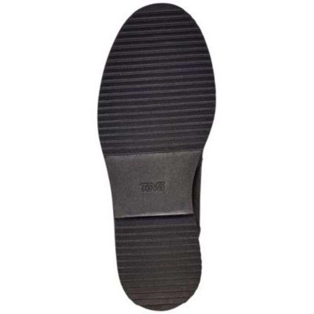 TEVA Womens Black 1" Platform Midform Round Toe Block Heel Booties 7 - Picture 4 of 4